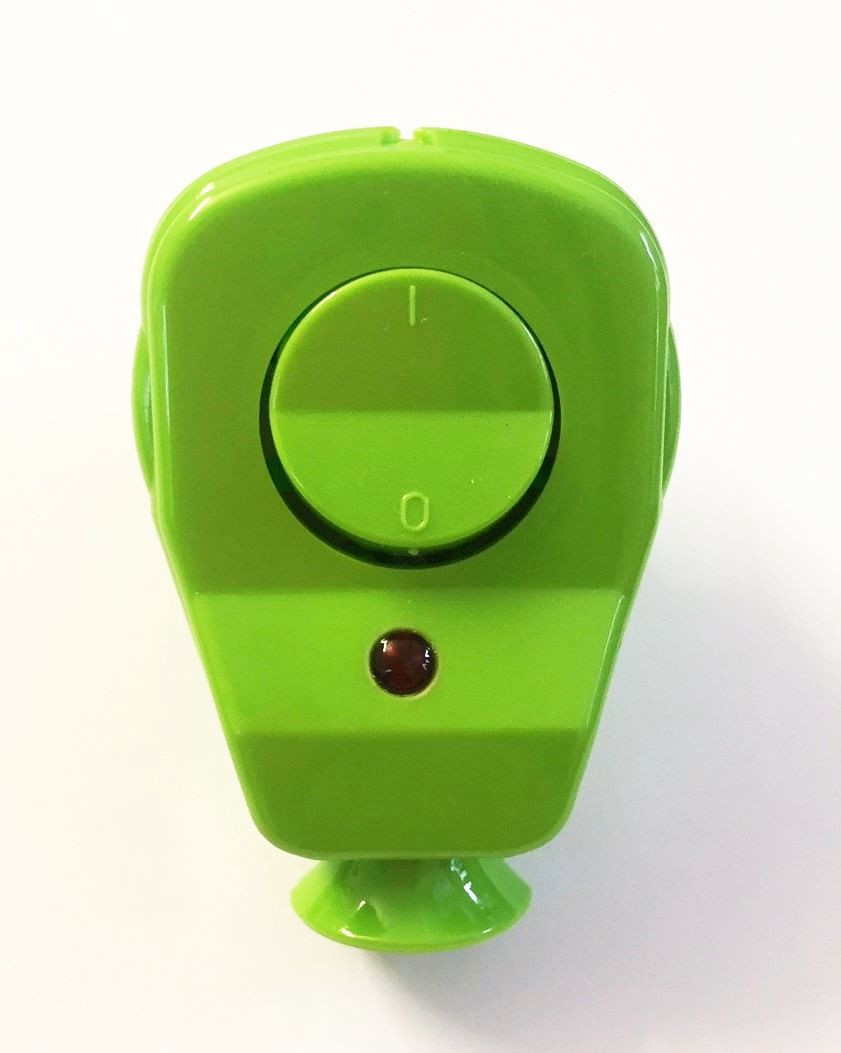 Schuko Winkelstecker mit Schalter und Diode grün