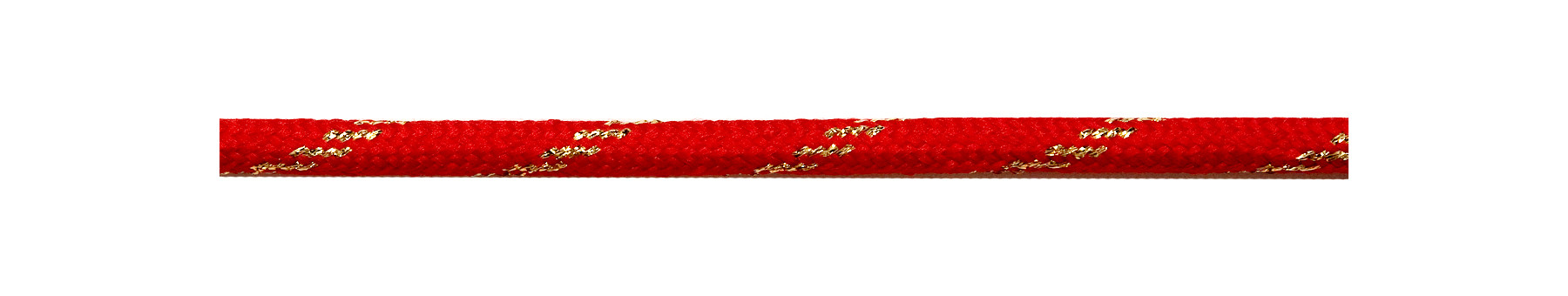 Textilkabel Rot-Gold 