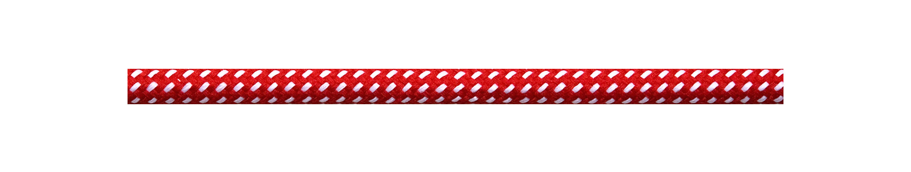 Textilkabel Rot-Weiß Gepunktet