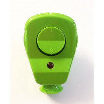 Schuko Winkelstecker mit Schalter und Diode grün