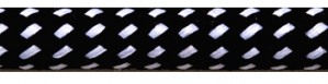 Textilkabel Schwarz-Weiß Gepunktet