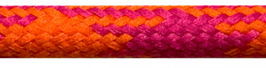 Textilkabel Orange-Kirschrot