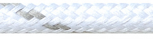 Textilkabel Weiß-Grau Gestreift
