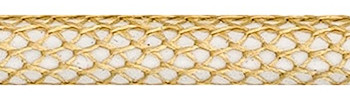 Textilkabel Gold-Weiss Netzartiger Textilmantel