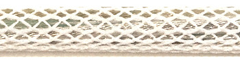 Textilkabel Matt-Weiß Netzartiger Textilmantel