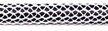 Textilkabel Glänzend-Weiß-Schwarz Netzartiger Textilmantel