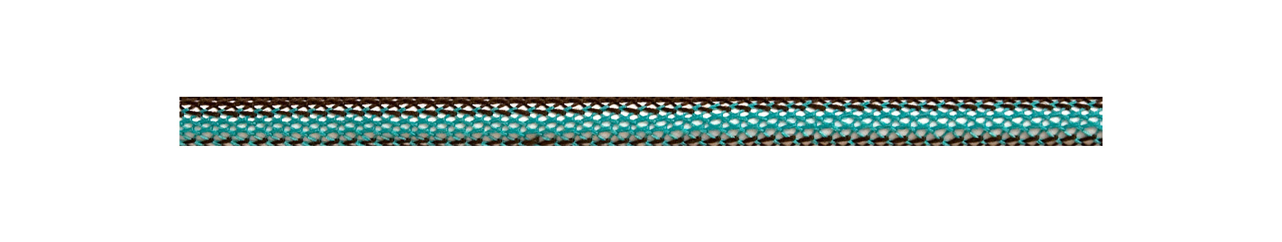 Textile Cable Brown/Turquoise Netlike Textile Covering