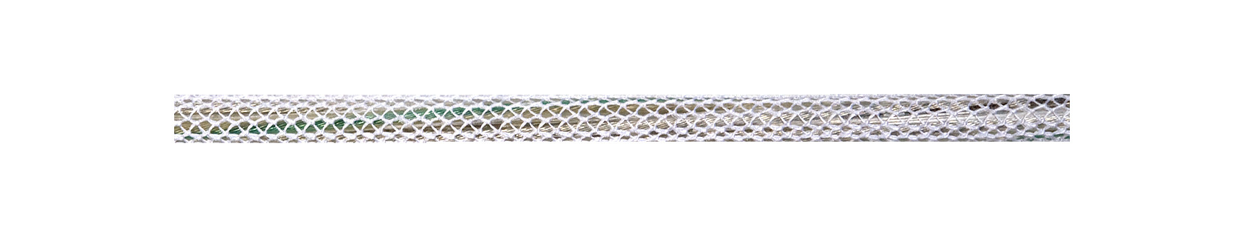 Textile Cable Shiny White Netlike Textile Covering