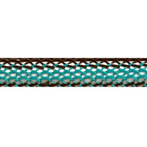 Textile Cable Brown/Turquoise Netlike Textile Covering