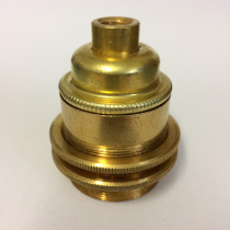 Metal Lamp Holder E27 Antique Threaded Gold (134064872287)