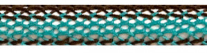 Textile Cable Brown/Turquoise Netlike Textile Covering