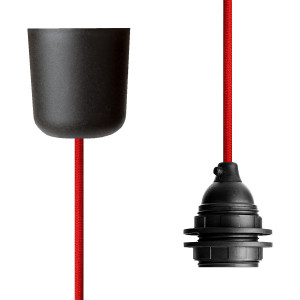 Pendant Lamp Plastic Red