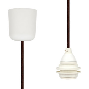 Pendant Lamp Plastic Brown