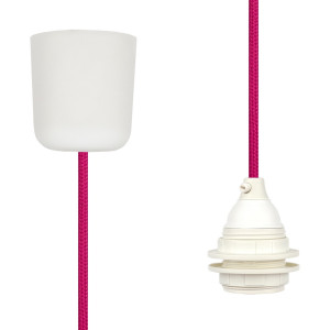 Pendant Lamp Plastic Cerise