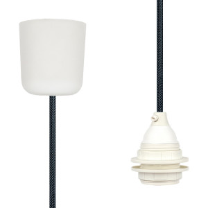 Pendant Lamp Plastic Dark Grey Netlike