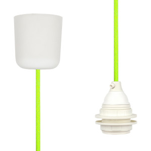 Pendant Lamp Plastic Neon Green Yellow