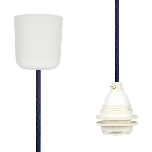 Pendant Lamp Plastic Steel Blue