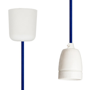 Pendant Lamp Porcelain Blue