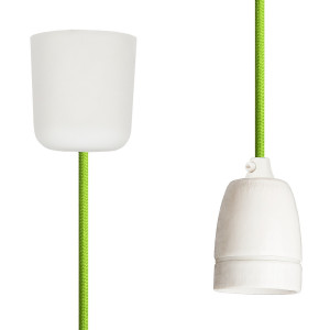 Pendant Lamp Porcelain Light Green