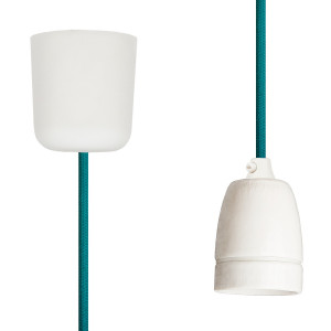 Pendant Lamp Porcelain Turquoise