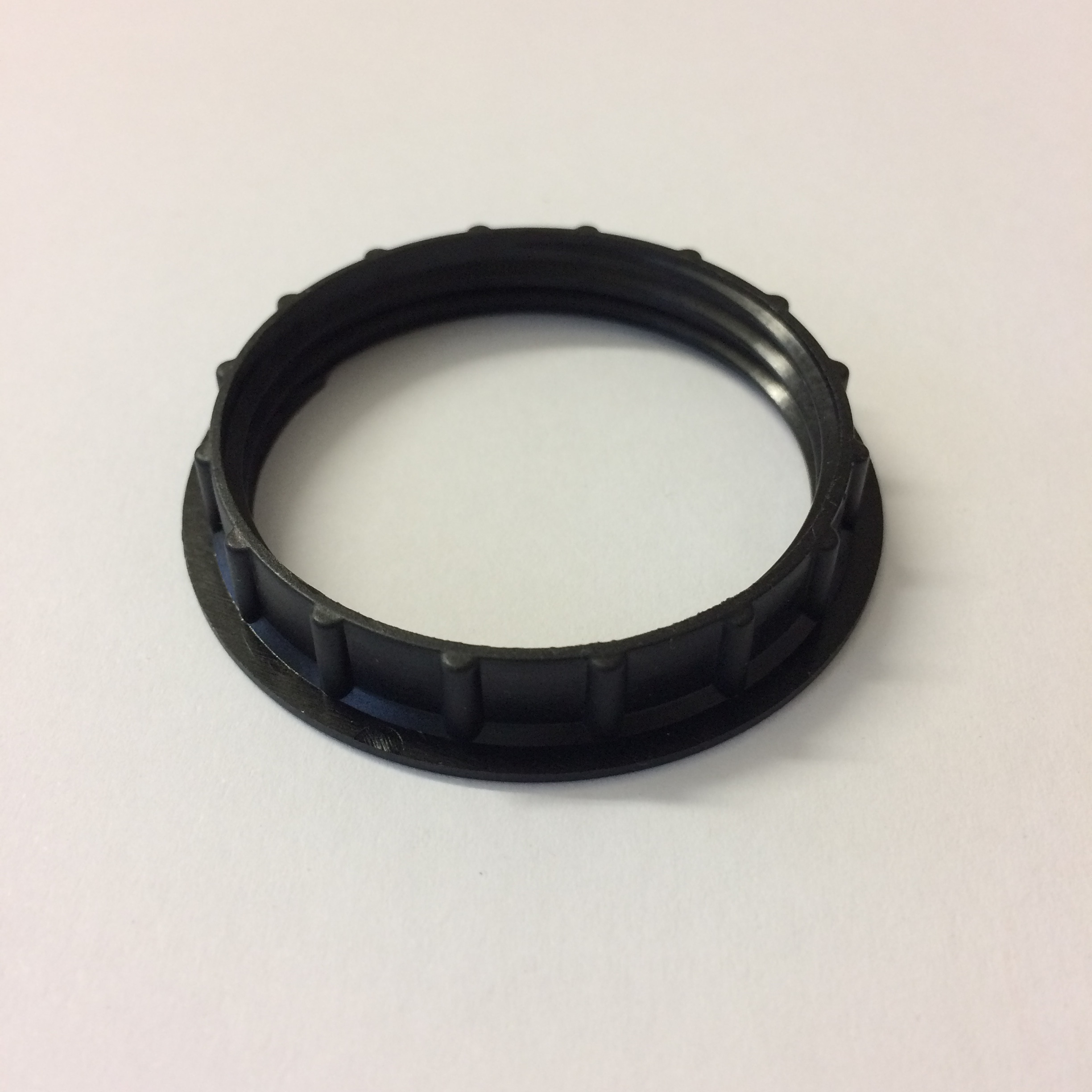 Plastic Shade Ring E27 Black