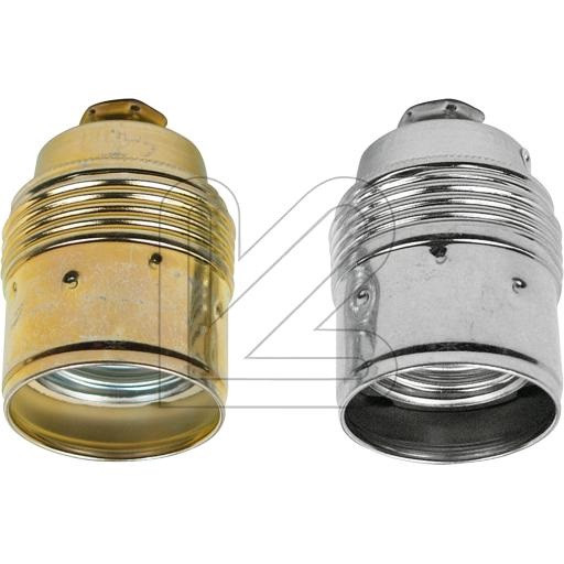 Metal Lamp Holder E27 Cone Shape Unthreaded Gold Silver
