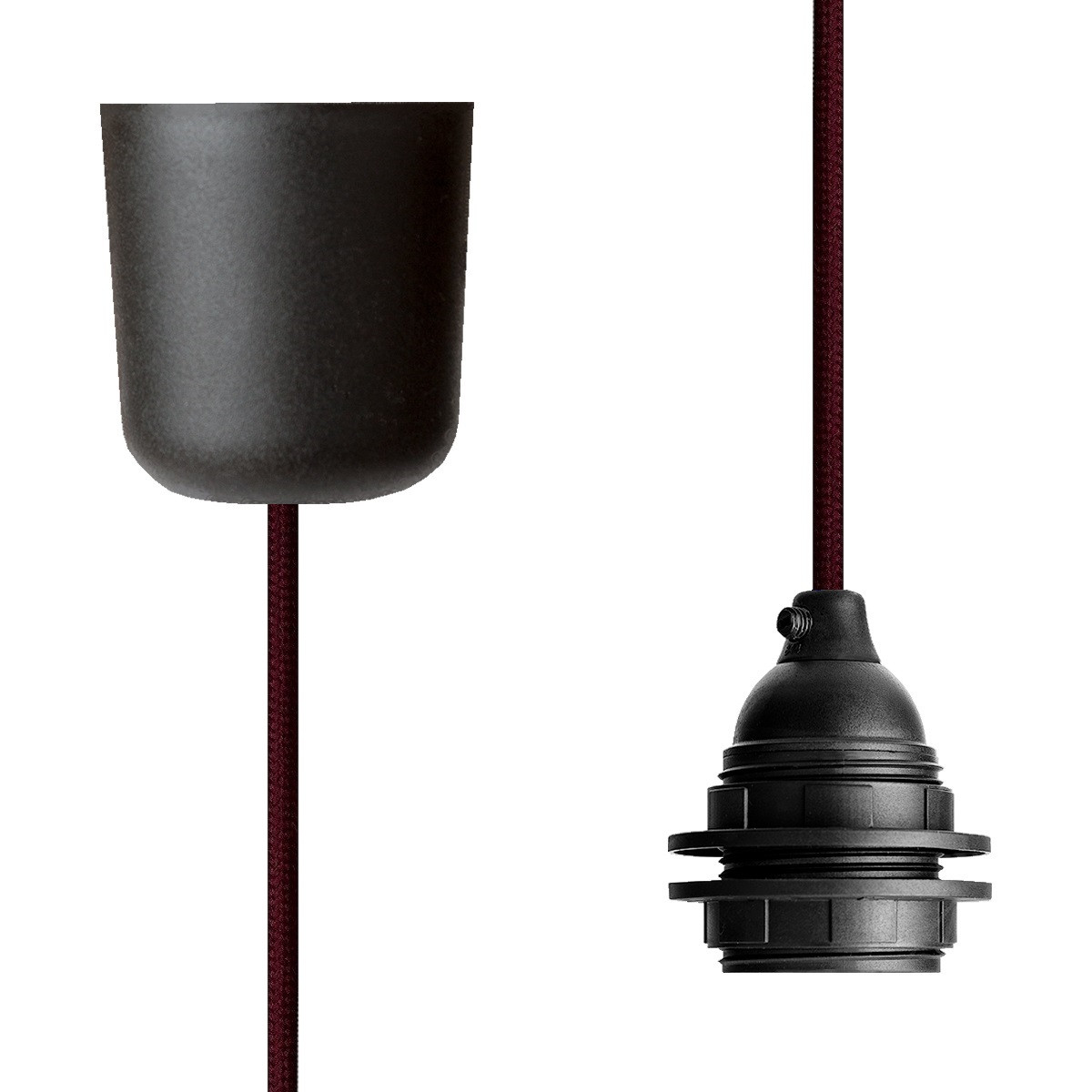 Pendant Lamp Plastic Wine Red