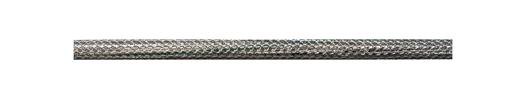 Textile Cable Silver-Grey Netlike Textile Covering