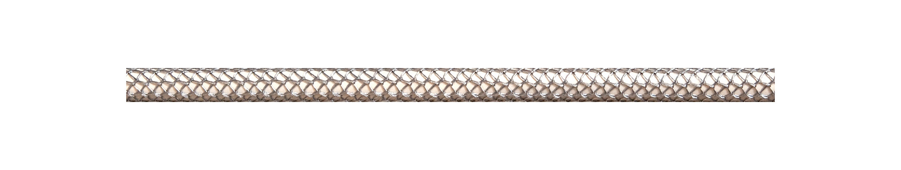 Textile Cable Silver-Grey Netlike Textile Covering
