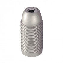 Plastic Lamp Holder E14 With External Thread Silver