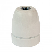 Porcelain Lamp Holder E27 Glazed