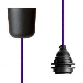 Pendant Lamp Plastic Purple