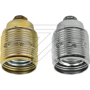 Metal Lamp Holder E27 Cone Shape with External Thread Gold Silver