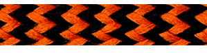 Textile Cable Orange-Black Zig Zag