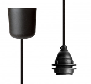 Pendant Lamp Plastic Black