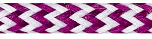 Textile Cable White-Cerise Zig Zag