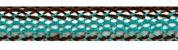 Textile Cable Brown/Turquoise Netlike Textile Covering