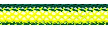 Textile Cable Green/Yellow Netlike Textile Covering