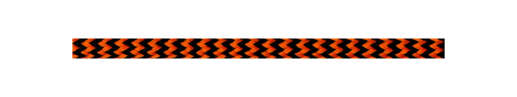 Textile Cable Orange-Black Zig Zag