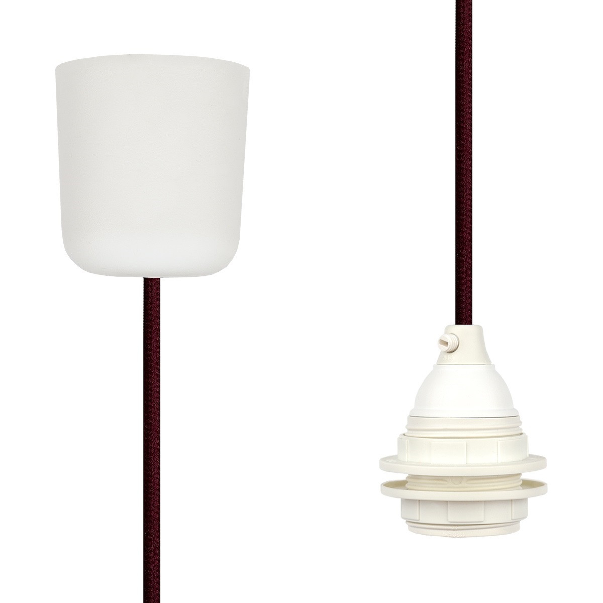 Pendant Lamp Plastic Wine Red