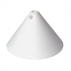 Canopy - Plastic Cone Shape With Screwable Cord Grip White