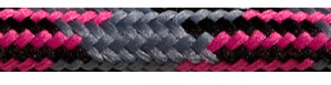 Textile Cable Grey-Black-Cerise