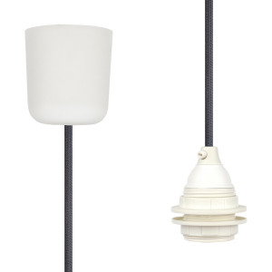 Pendant Lamp Plastic Dark Grey