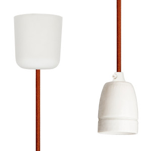 Pendant Lamp Porcelain Copper