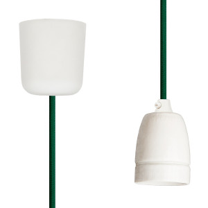 Pendant Lamp Porcelain Green