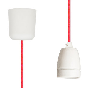 Pendant Lamp Porcelain Neon-Pink-Orange