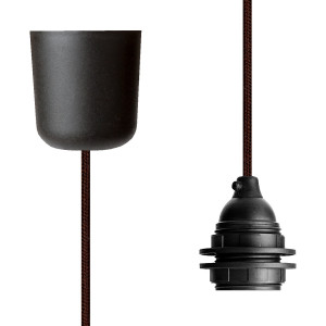 Pendant Lamp Plastic Brown