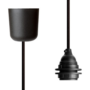 Pendant Lamp Plastic Dark Brown