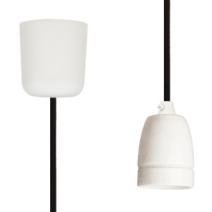 Pendant Lamp Porcelain Black