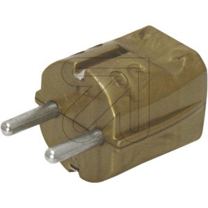 Schuko Plug Gold 